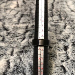 Mens Black Tungsten ring